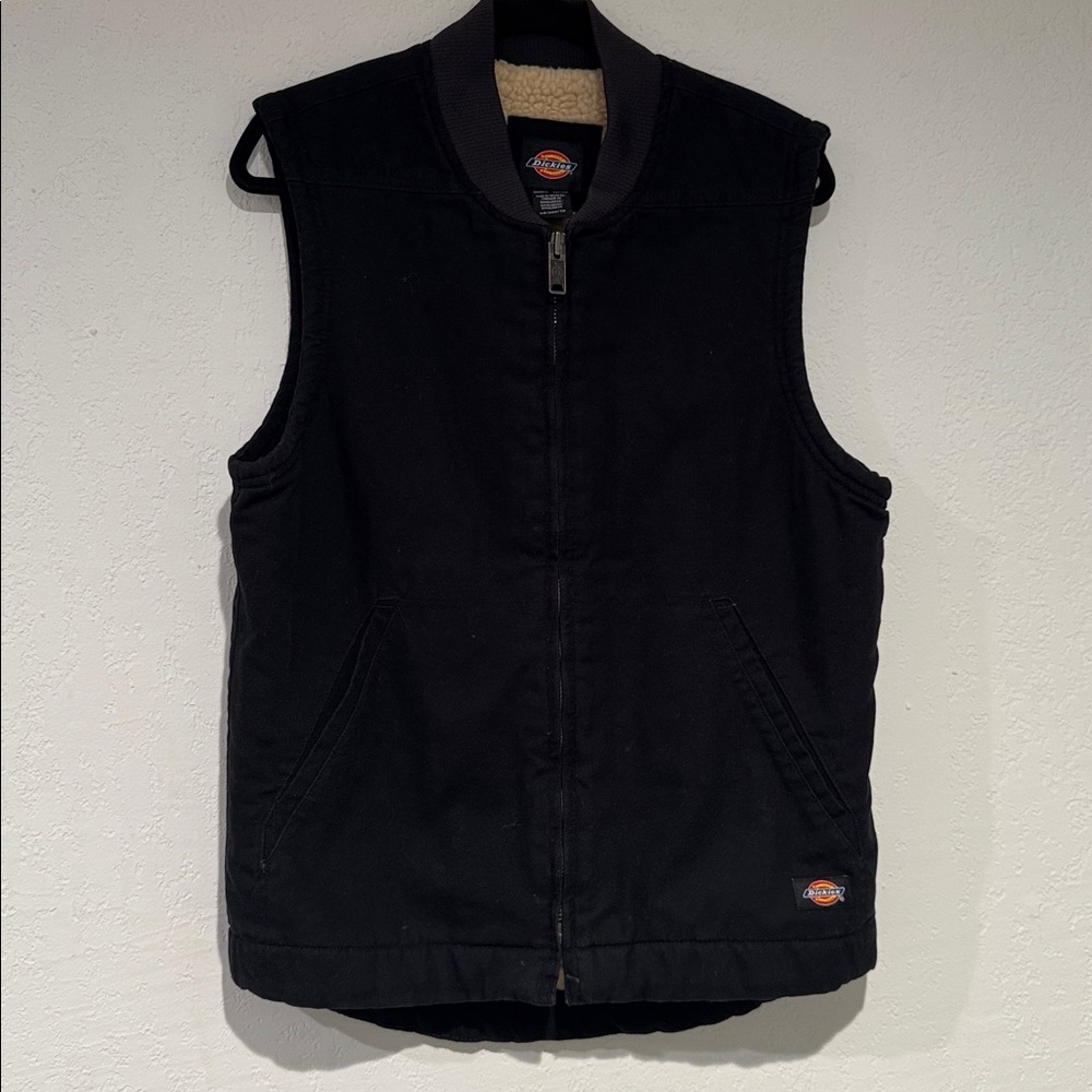Dickies Black Zip-Up Vest